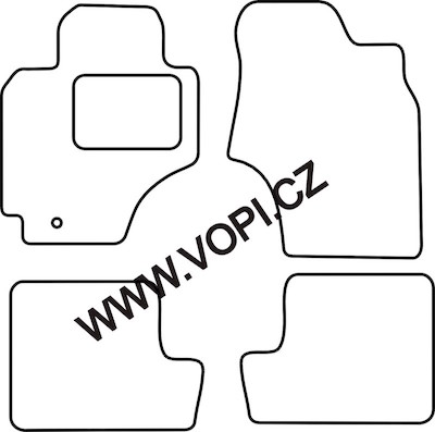 Autokoberce Toyota RAV4 5 dveřová 2000 - 2003 Colorfit (4741)